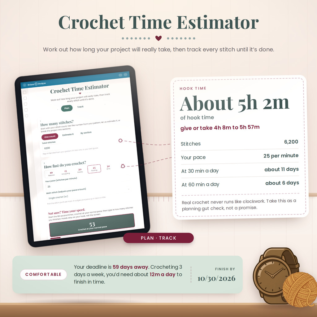 Crochet Time Estimator