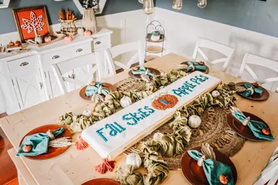 Fall Skies and Apple Pies Table Runner