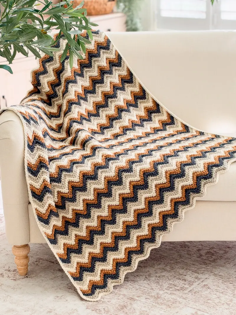 Ripple Crochet Blanket, photo 1