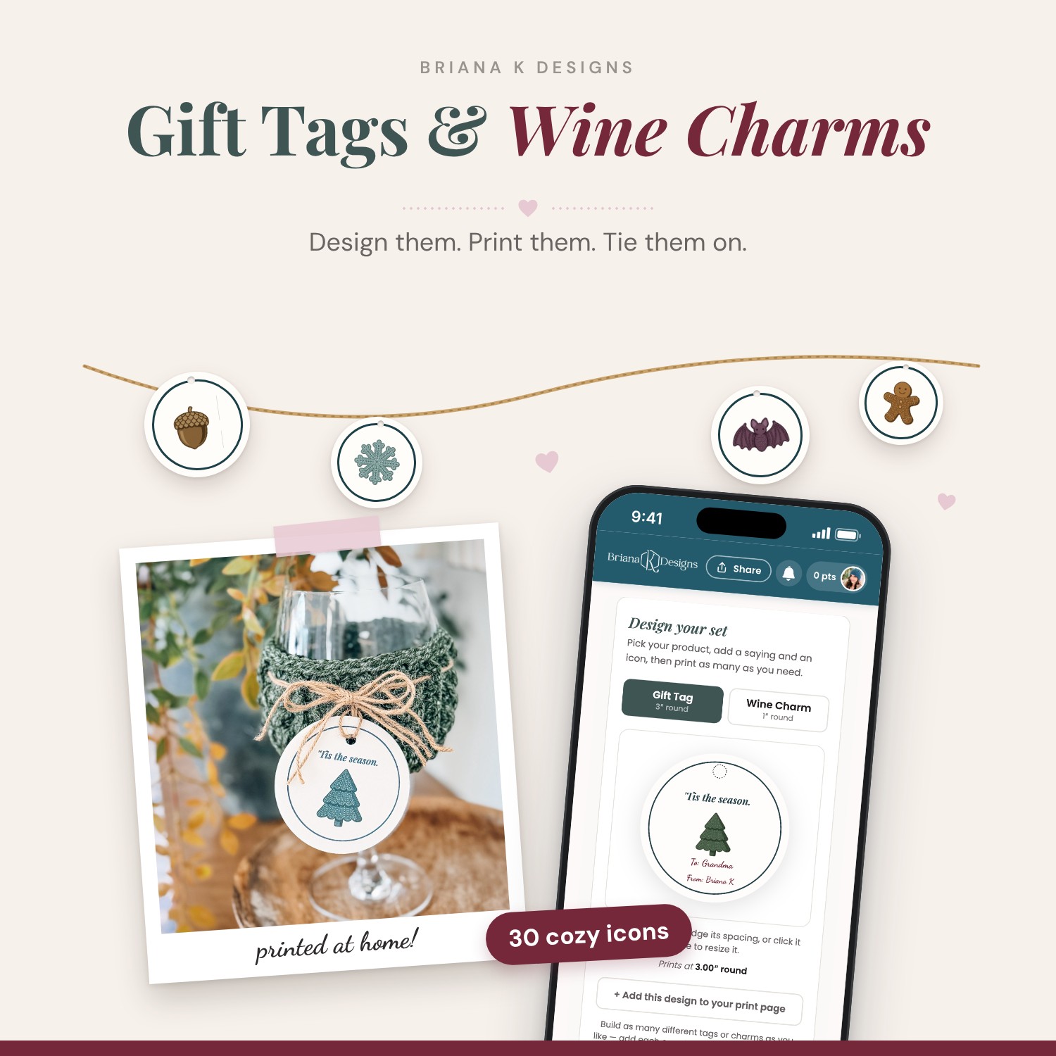Gift Tags & Wine Charms